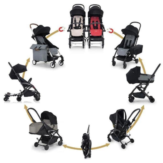 Connect 3 Bebek Arabası Black-Black Travel Set Citi-2 Black - Baby Baby Bebek Mağazaları