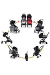 Connect 3 Bebek Arabası Black-Black Travel Set Citi-2 Grey - Baby Baby Bebek Mağazaları