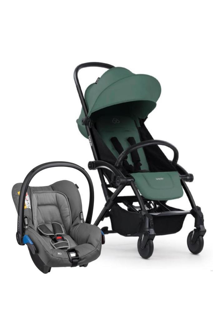 Connect 3 Bebek Arabası Black-Olive Travel Set Citi-2 Grey - Baby Baby Bebek Mağazaları