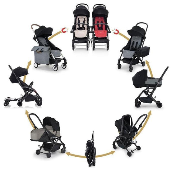 Connect³ Ikiz Bebek Arabası / Black - Black - Baby Baby Bebek Mağazaları