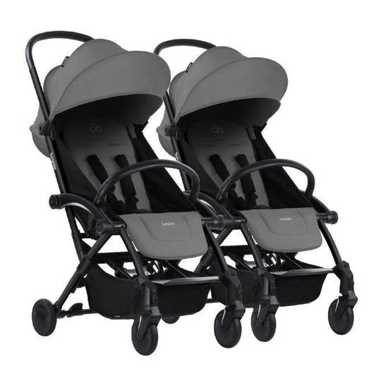 Connect³ İkiz Bebek Arabası / Black - Grey - Baby Baby Bebek Mağazaları