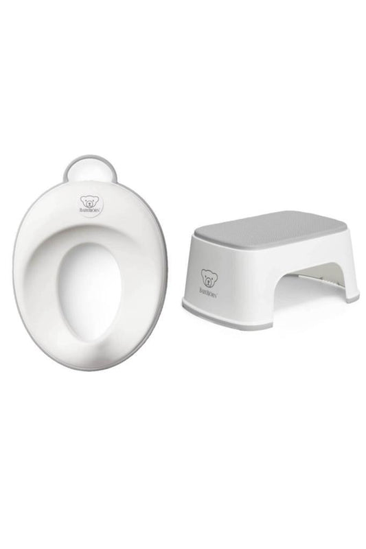 Klozet Adaptörü & Safe Step Banyo Basamağı / White Grey - Baby Baby Bebek Mağazaları