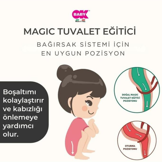 Magic Tuvalet Eğitici / Gri - Baby Baby Bebek Mağazaları