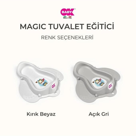 Magic Tuvalet Eğitici / Gri - Baby Baby Bebek Mağazaları