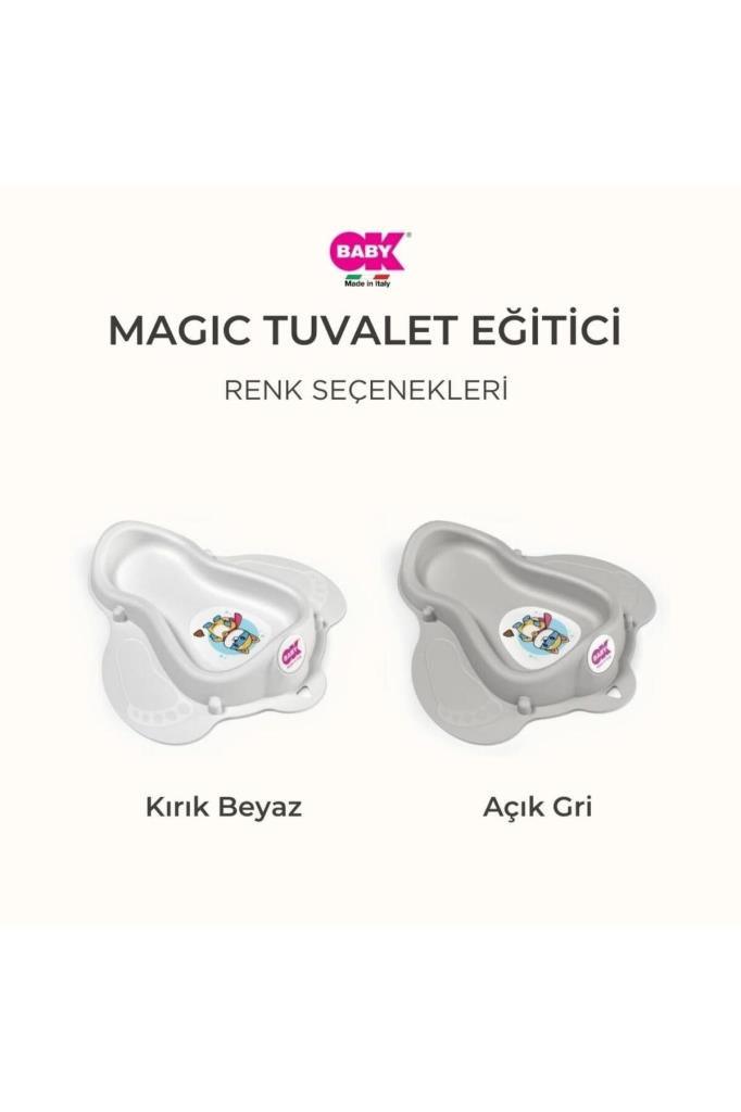 Magic Tuvalet Eğitici / Gri - Baby Baby Bebek Mağazaları