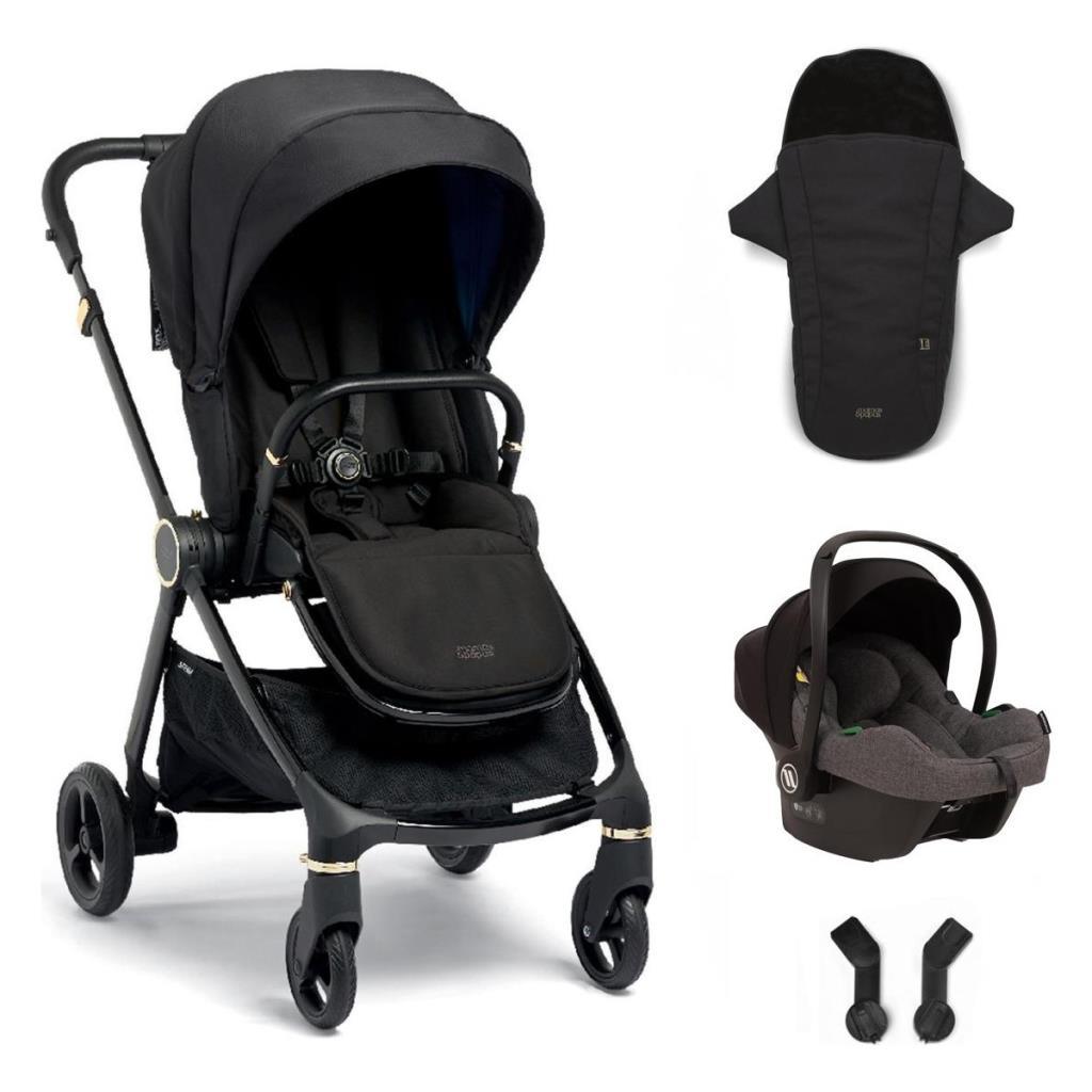 Mamas & Papas Mamas Papas Strada Cosmo Travel Sistem Bebek Arabası Black Diamond - Grey - Baby Baby Bebek Mağazaları