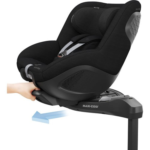 Maxi-Cosi Mica 360 Pro I-Size SlideTech Kızaklı İsofix'li Dönebilir Yatabilir 0-18 Kg Bebek Oto Koltuğu Authentic Black