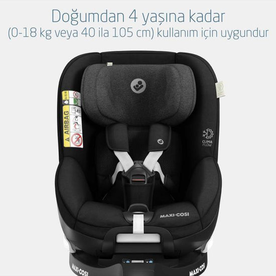 Maxi-Cosi Mica Pro Eco I-Size ADAC'lı İsofix'li 360 Dönebilir Yatabilir 0-18 Kg Bebek Oto Koltuğu Authentic Black - Baby Baby Bebek Mağazaları