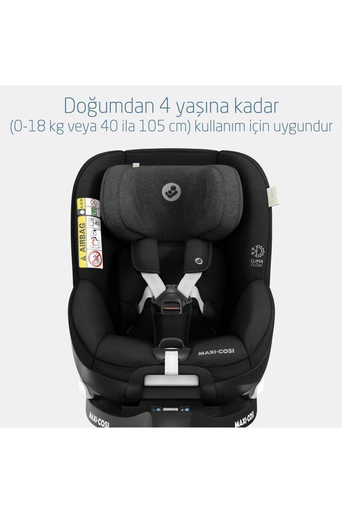 Maxi-Cosi Mica Pro Eco I-Size ADAC'lı İsofix'li 360 Dönebilir Yatabilir 0-18 Kg Bebek Oto Koltuğu Authentic Black - Baby Baby Bebek Mağazaları