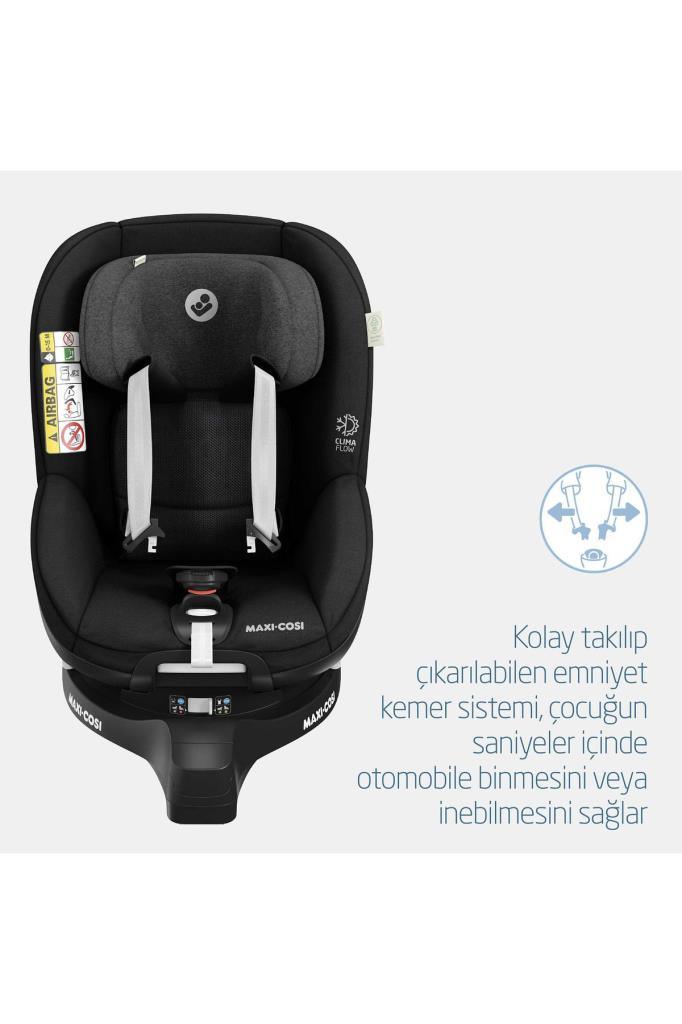 Maxi-Cosi Mica Pro Eco I-Size ADAC'lı İsofix'li 360 Dönebilir Yatabilir 0-18 Kg Bebek Oto Koltuğu Authentic Black - Baby Baby Bebek Mağazaları