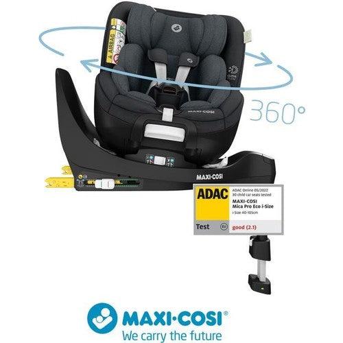 Maxi-Cosi Mica Pro Eco I-Size ADAC'lı Isofix'li 360 Dönebilir Yatabilir 0-18 kg Bebek Oto Koltuğu Authentic Graphite - Baby Baby Bebek Mağazaları