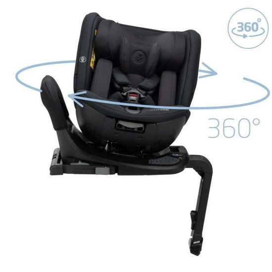 Maxi-Cosi Spinel 360 S Derece Dönebilen Yatabilen İsofix'li 0-36 Kg Oto Koltuğu Authentic Black - Baby Baby Bebek Mağazaları