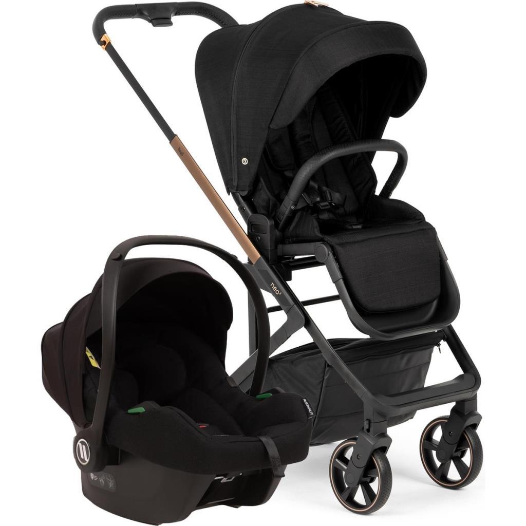 Neo 2 Black Cosmo Travel Sistem Bebek Arabası Black Gold - Baby Baby Bebek Mağazaları